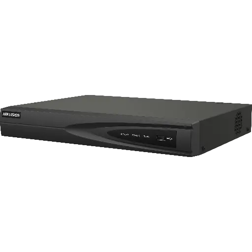 [DS-7604NI-Q1/4P] جهاز تسجيل كاميرات ip 4 قنوات مع منافذ poe4 دقة 8 ميغا بكسل 4k H.265+/H.265/H.264+/H.264 ياخد هارد واحد يصله حتى 8 تيرا بايت
