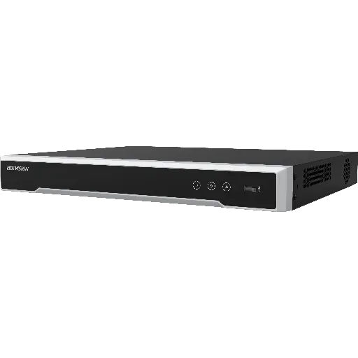 [DS-7616NI-Q2/16P] Hikvision NVR camera recording device with 16 video input channels, 8MP recording resolution and 16 built-in PoE ports.