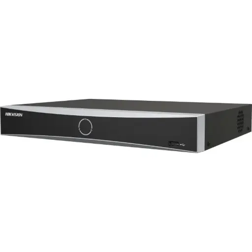 [DS-7604NXI-K1/4P] جهاز تسجيل كاميرات NVR من Hikvision بعدد 4 قنوات مداخل الفيديو ,ودقة تسجيل 8MP مع 4 منافذ PoE مدمجة.