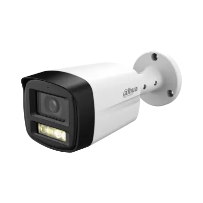 [HAC-HFW1500TLMP-IL-A] Dahua 5MP Analog Outdoor Surveillance Camera with 2.8-3.6mm Fixed Lens, Bullet Design, with Sound.