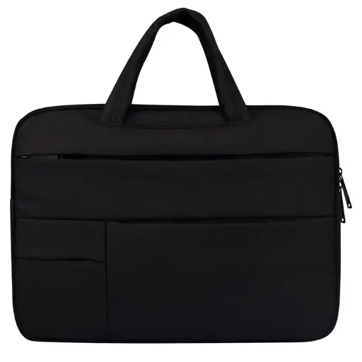 black canvas laptop bag