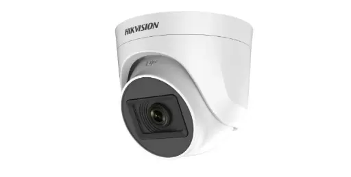 [DS-2CE76HOT-ITPF(3.6mm)(C)] Hikvision 5MP Analog Indoor Surveillance Camera with 3.6-6mm Fixed Lens, Dome Design, No Sound.