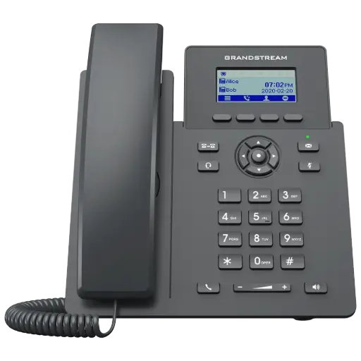 [GRP2601P] هاتف IP GrandStream GRP2601 ثنائي الخطوط مع دعم PoE وWi-Fi وإدارة سحابية