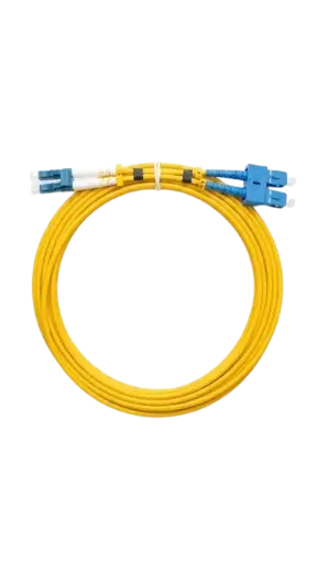 [ZCLCSCSM-3] 3m LSZH Dual-Mode OS2 Single-Mode LC to SC Optical Cable