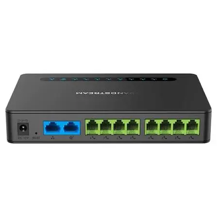 [HT818] بوابة HT818 لربط 8 هواتف أو أجهزة فاكس تناظرية بشبكة VoIP عبر 8 منافذ FXS.